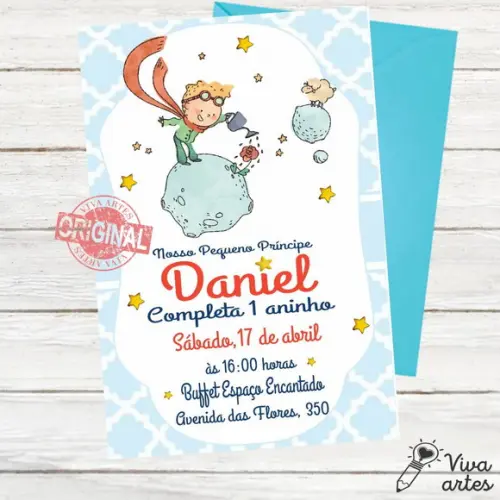 Convite Digital Pequeno Príncipe