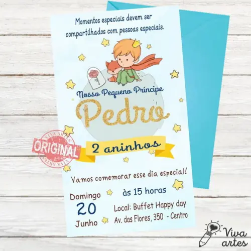 Convite Digital Pequeno Príncipe