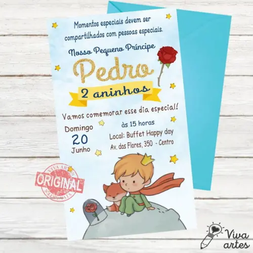 Convite Digital Pequeno Príncipe