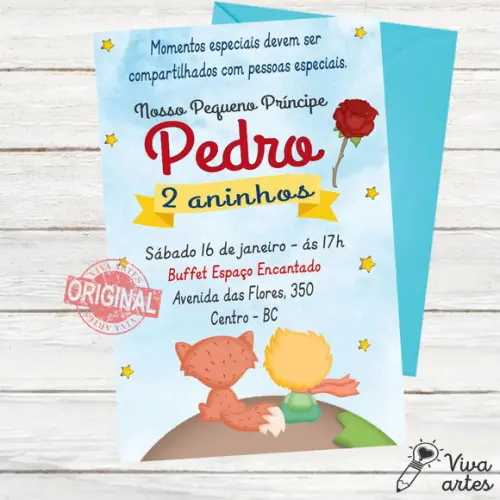 Convite Digital Pequeno Príncipe