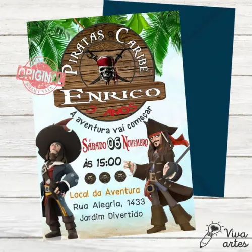 Convite Digital Piratas