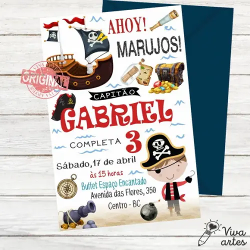 Convite Digital Piratas