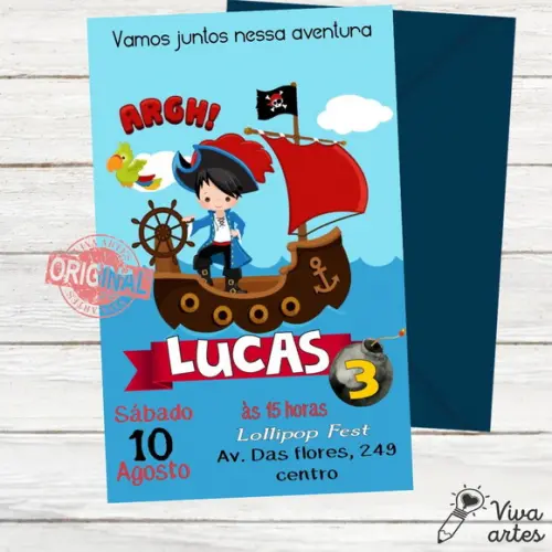 Convite Digital Piratas