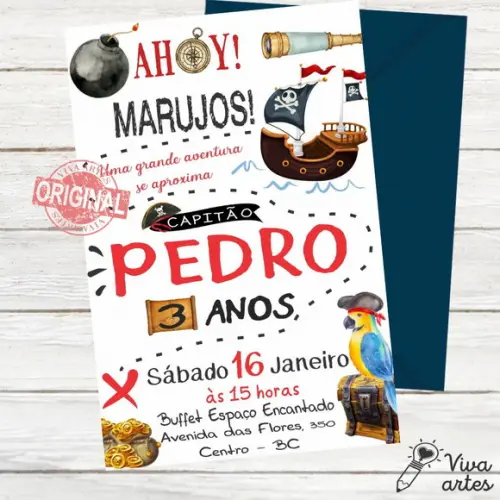 Convite Digital Piratas