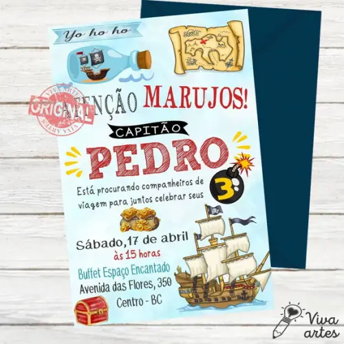 Convite Digital Piratas