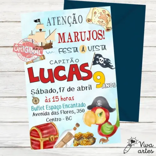 Convite Digital Piratas