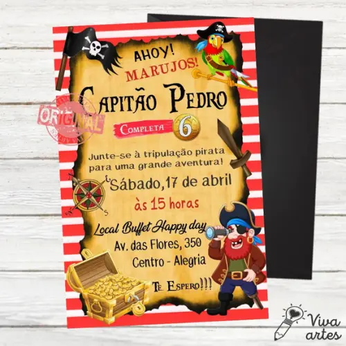Convite Digital Piratas