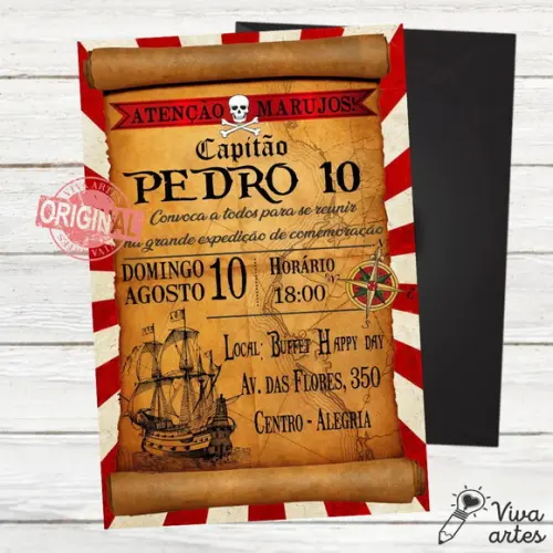 Convite Digital Piratas