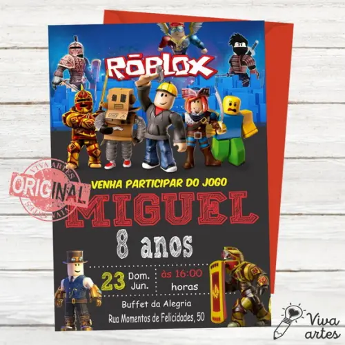 Convite Digital Roblox