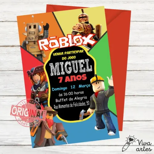 Convite Digital Roblox