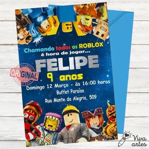 Convite Digital Roblox