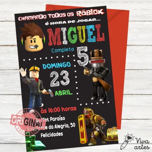 Convite Digital Roblox