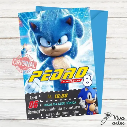 Convite Digital Sonic