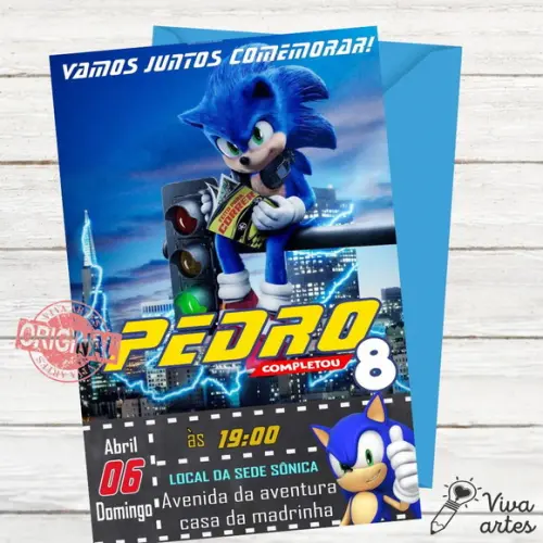 Convite Digital Sonic