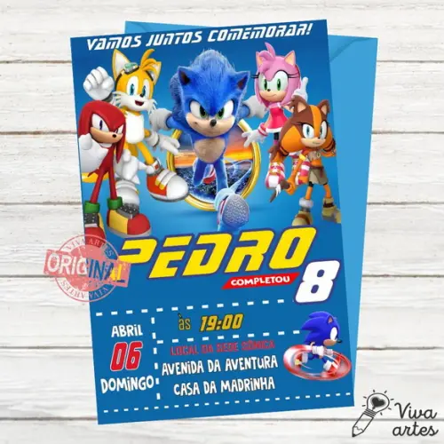 Convite Digital Sonic