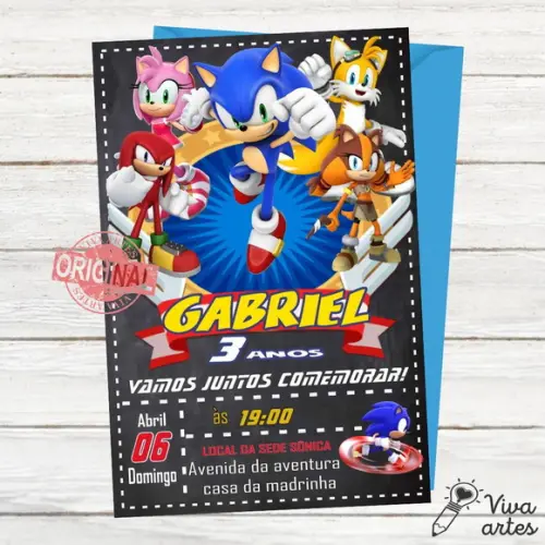 Convite Digital Sonic