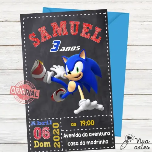Convite Digital Sonic
