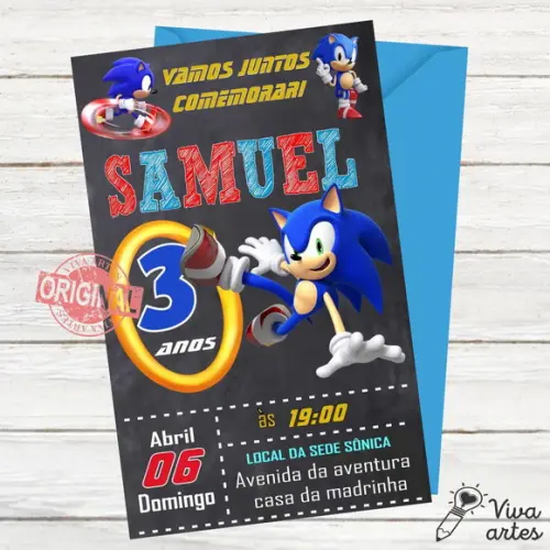 Convite Digital Sonic