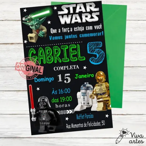 Convite Digital Star Wars