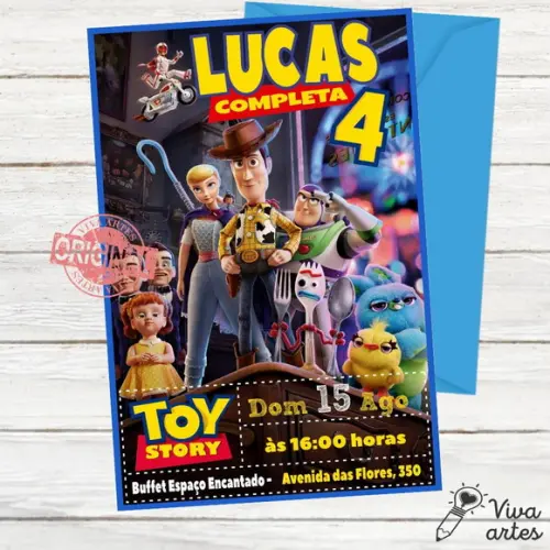Convite Digital Toy Story