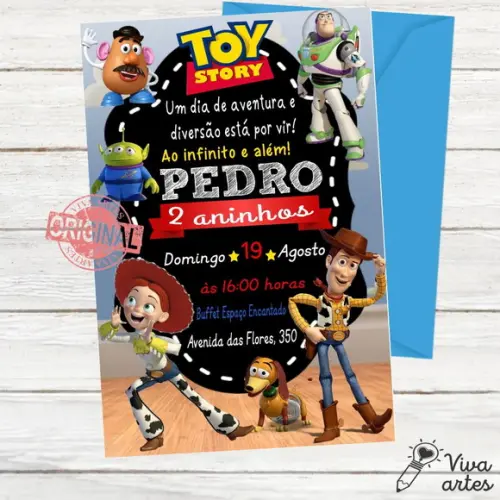Convite Digital Toy Story