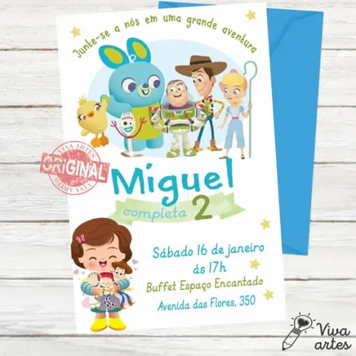 Convite Digital Toy Story