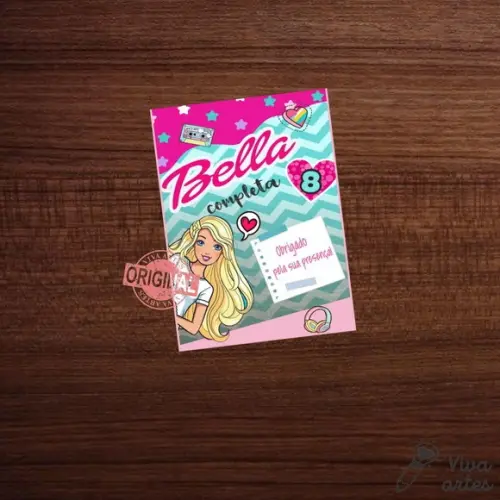 Tag Lembrancinha Barbie Arquivo Digital