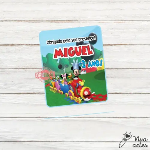 Tag Lembrancinhas Digital Casa do Mickey
