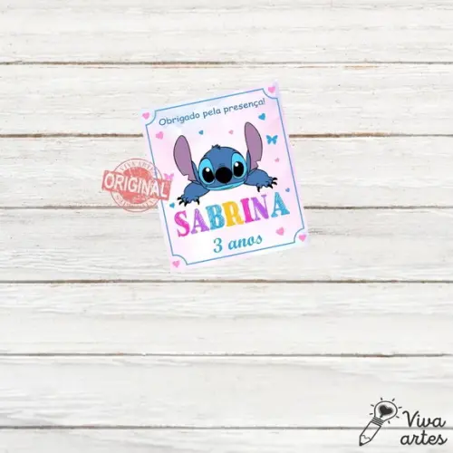 Tag Lembrancinhas Digital Lilo e Stitch