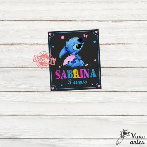 Tag Lembrancinhas Digital Lilo e Stitch
