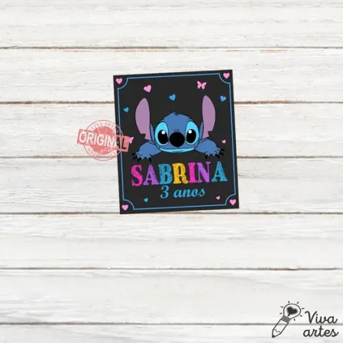 Tag Lembrancinhas Digital Lilo e Stitch