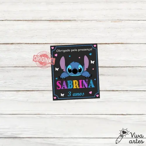 Tag Lembrancinhas Digital Lilo e Stitch