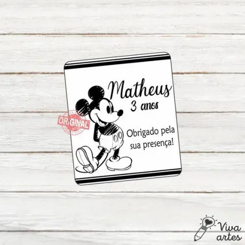 Tag Lembrancinhas Digital Mickey