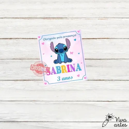 Tag Lembrancinhas Digital Lilo e Stitch