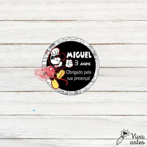 Tag Lembrancinhas Digital Mickey