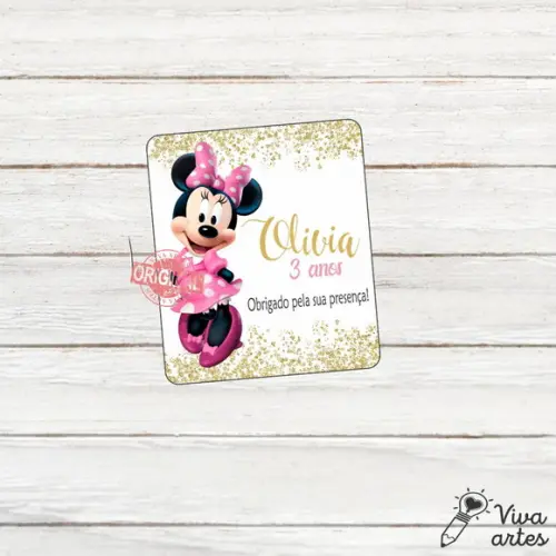 Tag Lembrancinhas Digital Minnie