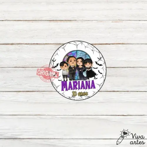 Tag Lembrancinhas Digital Wandinha