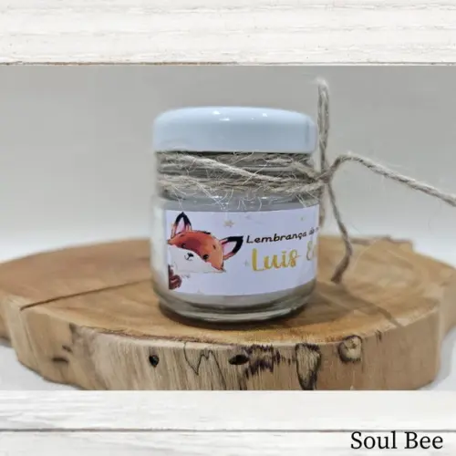 Kit de Mini Lembrancinha Maternidade Vela Perfumada