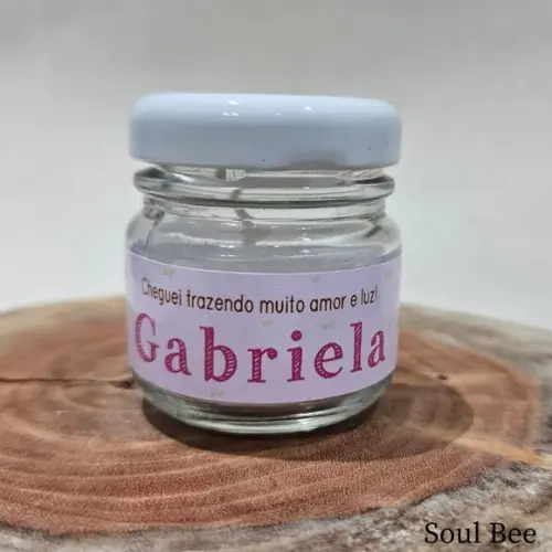Kit de Mini Vela Perfumada Maternidade Menina