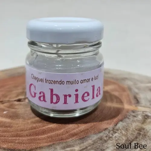 Kit de Mini Vela Perfumada Maternidade Menina