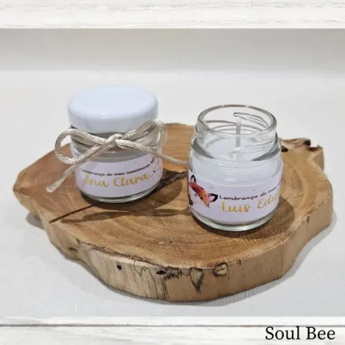 Kit de Mini Vela Perfumada Maternidade Menina