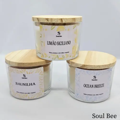 Trio de Vela / Limão Siciliano, Bergamota e Oceano Breeze