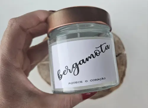 Vela Aromática Alegria Bergamota - Coleção Good Vibes