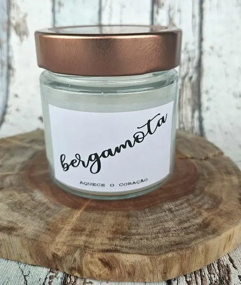 Vela Aromática Alegria Bergamota - Coleção Good Vibes