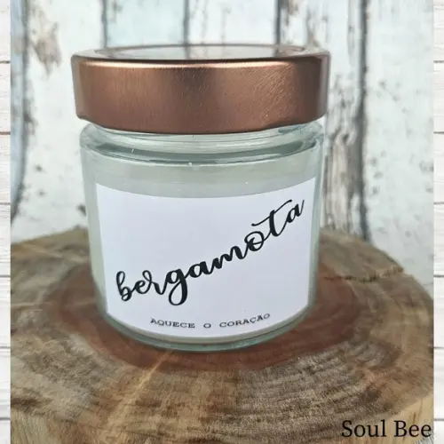 Vela Aromática Alegria Bergamota - Coleção Good Vibes