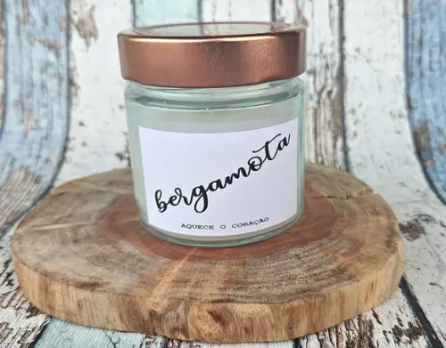Vela Aromática Alegria Bergamota - Coleção Good Vibes