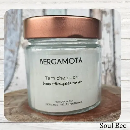 Vela Aromática Bergamota - Boas Vibrações