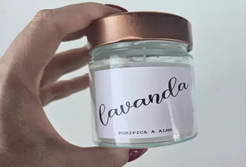 Vela Aromática Calma Lavanda - Coleção Good Vibes