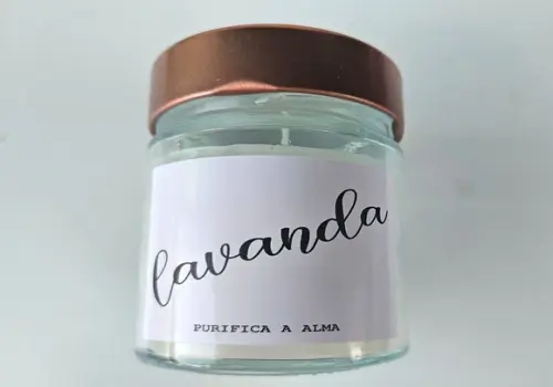 Vela Aromática Calma Lavanda - Coleção Good Vibes