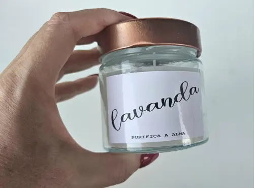 Vela Aromática Calma Lavanda - Coleção Good Vibes